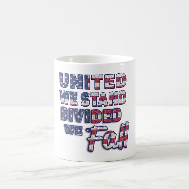 Taza De Café United We Stand Typography Coffee Mug (Centro)