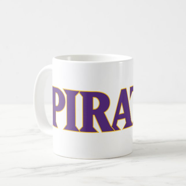 Taza De Café Universidad de Carolina del Este | Piratas (Anverso izquierdo)