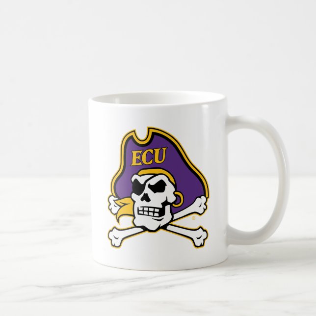 Taza De Café Universidad de Carolina del Este | Piratas del ECU (Derecha)