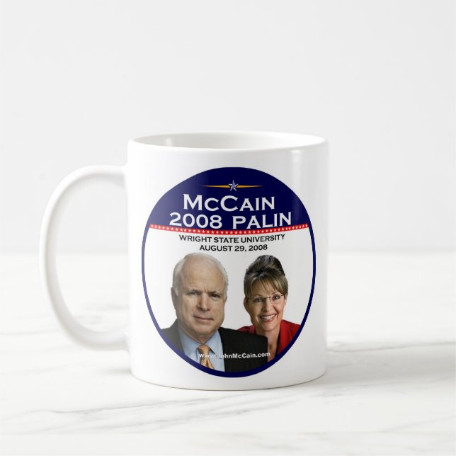 Taza De Café Universidad de estado conmemorativa de McCain (Izquierda)