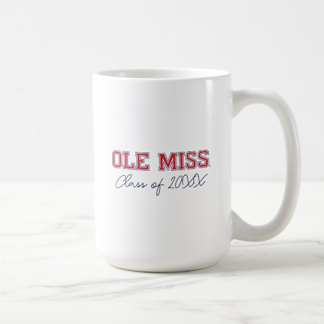 Taza De Café Universidad de Misisipi | Ole Miss Wordmark (Derecha)