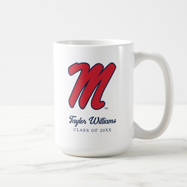 Taza De Café Universidad de Misisipi | Script M (Derecha)