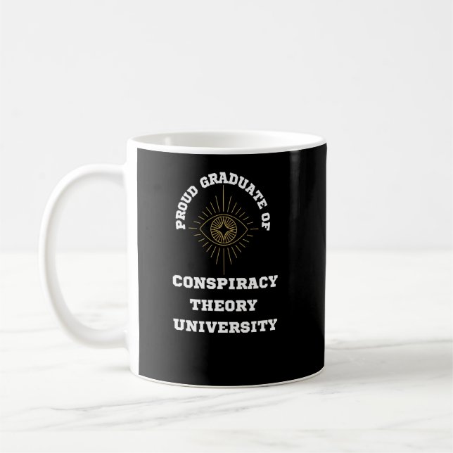Taza De Café Universidad de Teoría Conspiratoria (Izquierda)