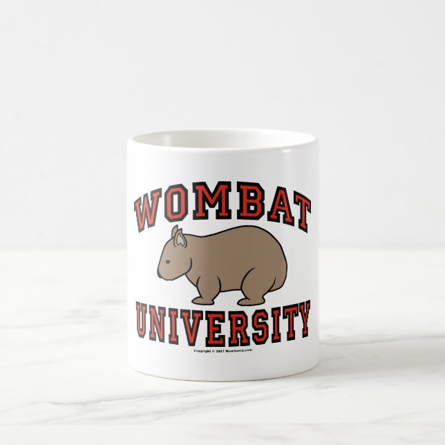 Taza De Café Universidad de Wombat (Centro)