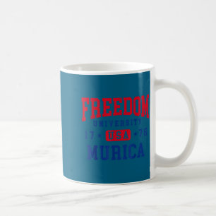 Taza De Café Universidad Libertad Usa Murica Obras de Arte