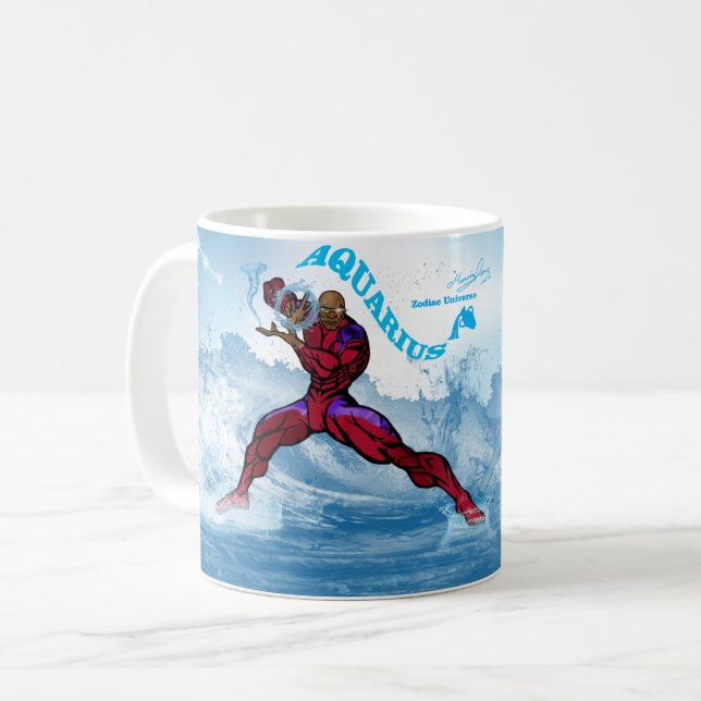 Taza De Café Universo zodiaco - Aquarius Mug (Anverso izquierdo)