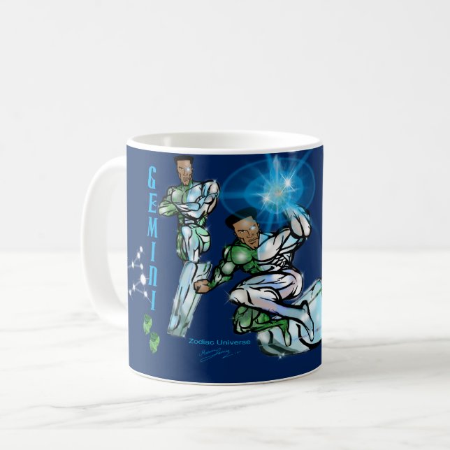 Taza De Café Universo zodiaco - Gemini Mug (Anverso izquierdo)