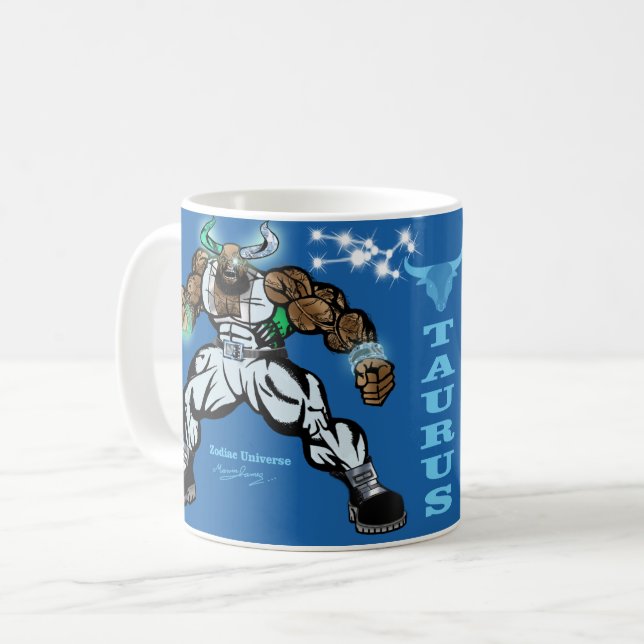 Taza De Café Universo zodiaco - Taurus Mug (Anverso izquierdo)