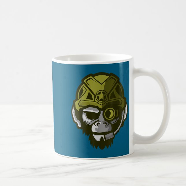 Taza De Café Unleahe Gorilla Body Building Motivation Gym Gift  (Derecha)