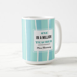 Taza De Café Uno de cada millón de profesores. Regalo de nombre
