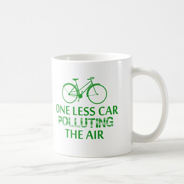 Taza De Café Uno menos coche que contamina el aire (Derecha)