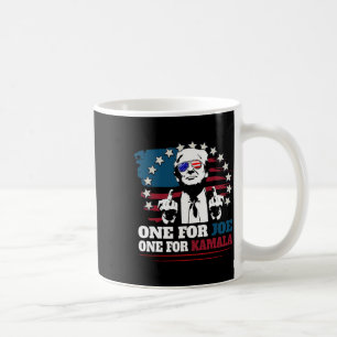 Taza De Café Uno para Joe One para Kamala Funny Trump vota por