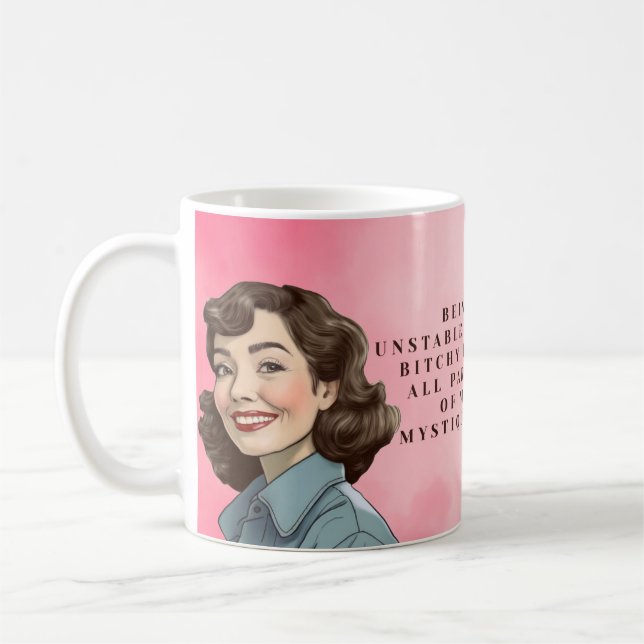 Taza De Café Unstable & Bitchy - Retro Mystique (Izquierda)
