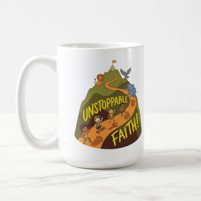 Taza De Café Unstoppable Faith Adventure – Kids Nature Mountain (Izquierda)