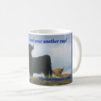 Taza de café Upriver de la música