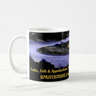 Taza de café Upriver de la música