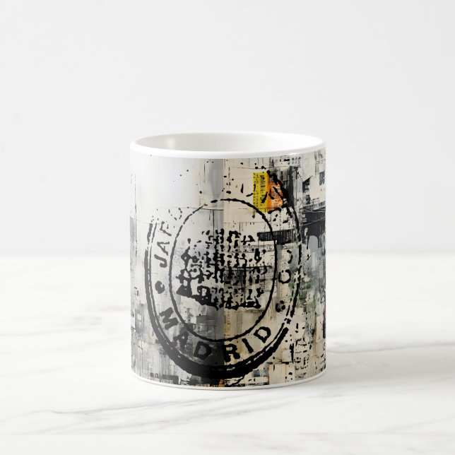 Taza De Café Urban City Library Stamp Mug Holiday (Centro)