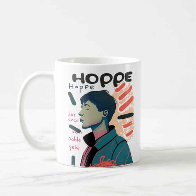 Taza De Café Urban Hope - Abstract Portrait Illustration (Izquierda)