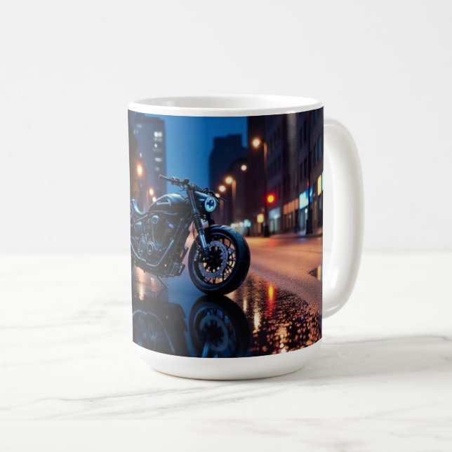 Taza De Café Urban Night Motorcycle (Anverso derecho)