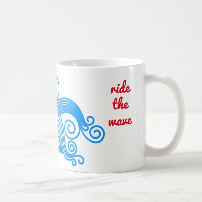 Taza De Café Urge Surfing Ride La Ola (Derecha)
