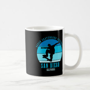 Taza De Café Urnio de patinador de San Diego California Patinaj