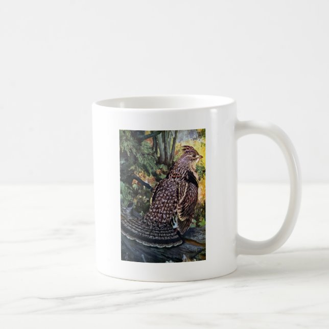 Taza De Café Urogallo superado en el bosque (Derecha)