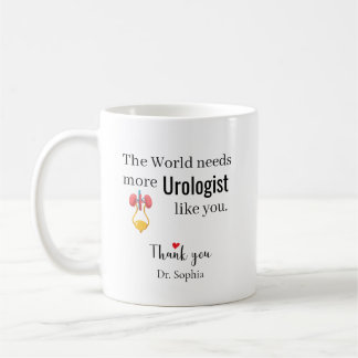 Taza De Café Urólogo Gracias Nombre Personalizado