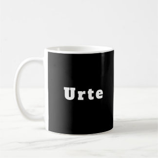 Taza De Café Urte schwarz weiß personalisiert