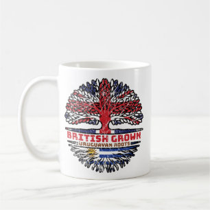Taza De Café Uruguay Árbol británico del Reino Unido