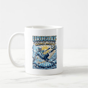 Taza De Café Uruguay Modo Gol Esqueleto Delantero Naciones Diná
