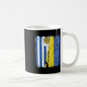 Taza De Café Uruguay Ucrania Media Bandera Uruguayo Ucraniano H