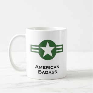 Taza De Café US American Badass Green