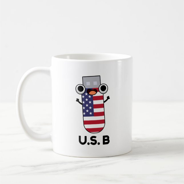 Taza De Café US B graciosa US Pun (Izquierda)