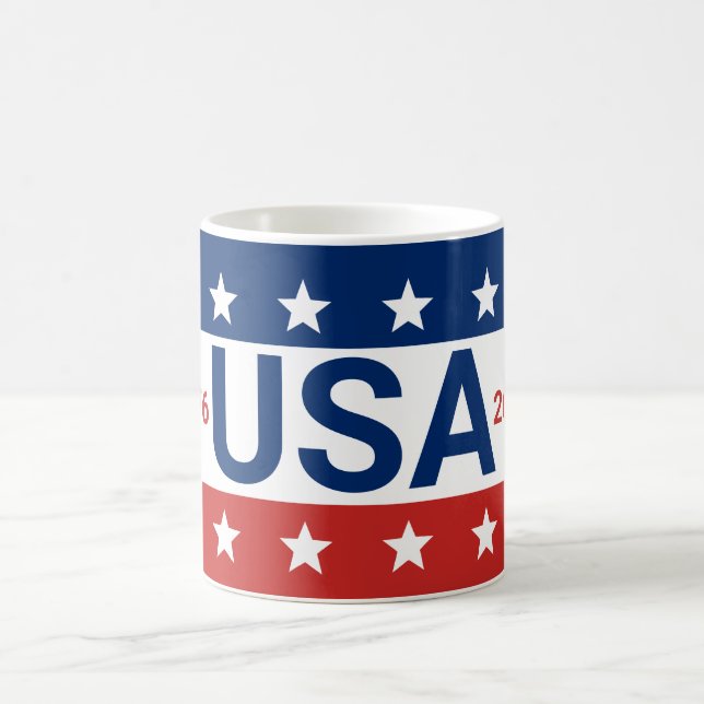 Taza De Café USA 1776 2026 250th Anniversary Red White Blue (Centro)