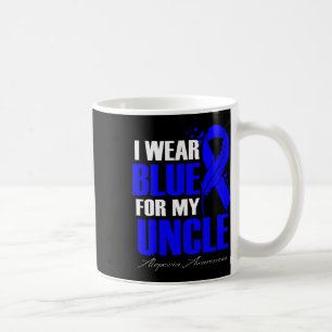 Taza De Café Usa Azul Para Mi Tío Alopecia Feather