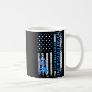 Taza De Café Usa Bandera Americana No Luchando Solo Conciencia