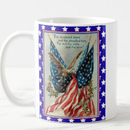 Taza De Café USA Eagle Fourth of July Patriotic Flag