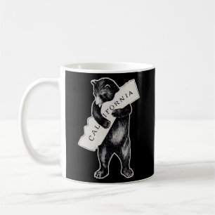 Taza De Café Usa I Love California Art-Retro Cali Bear Hug