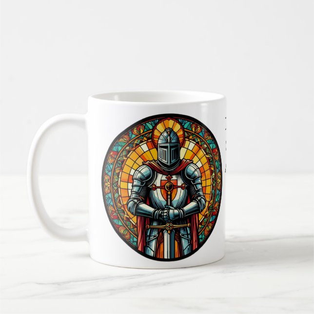 Taza De Café Usa la armadura de Dios. Fe (Izquierda)