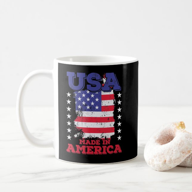 Taza De Café USA "Made in America" (Con donut)