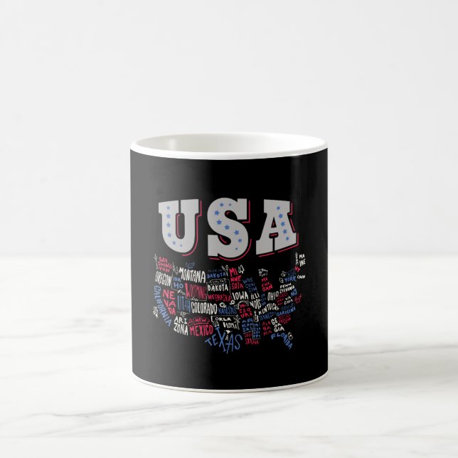 Taza De Café USA Map Estados Unidos (Centro)