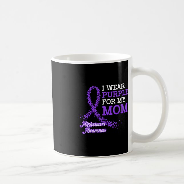 Taza De Café Usa morado para la banda de conciencia de mi mamá  (Derecha)
