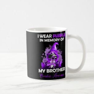 Taza De Café Usa Púrpura Para Mi Hermano Sobredosis Mon De Conc