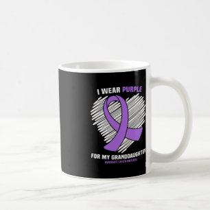Taza De Café Usa Púrpura Para Mi Nieta Cáncer Pancreático