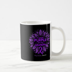 Taza De Café Usa Púrpura Para Sobredosis De Drogas De Girasol A