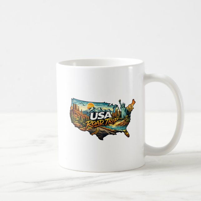 Taza De Café USA Road Trip (Derecha)