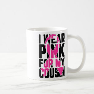 Taza De Café Usa Rosa Para Mi Primo Conciencia Sobre El Cáncer 