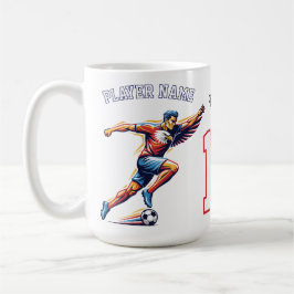 Taza De Café USA Soccer Eagle Athlete Patriotic National Team 