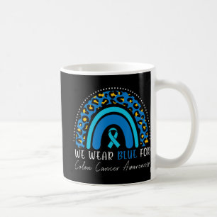 Taza De Café Usamos Lluvia De Leopardo De Colón Colorrectal Azu