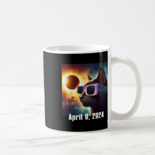 Taza De Café Usando Gafas Solares Eclipse Colorful Pop Culture